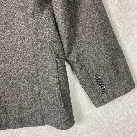J. Crew Mens 40R Grey Wool Blend Blazer Jacket - Picture 5 of 7